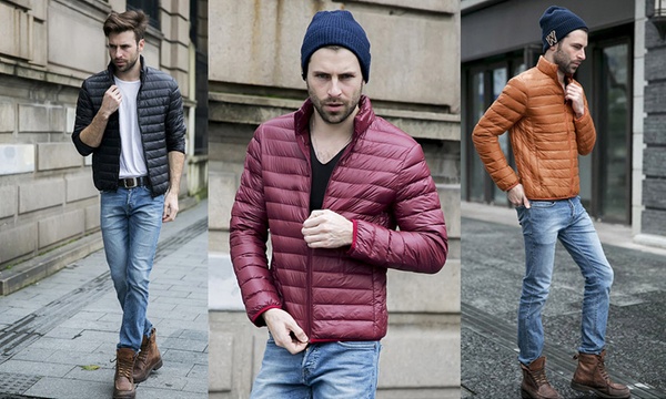 mens puffer jacket packable