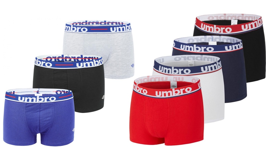 Image 1: Conjunto de bóxeres de Umbro