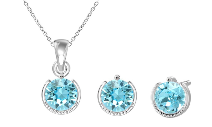 Image 39: Birthstone Set with Austrian Crystals