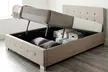 Fabric Ottoman Storage Bed with Optional Bonnell Spring or Pocket Spring Mattress - Image 2