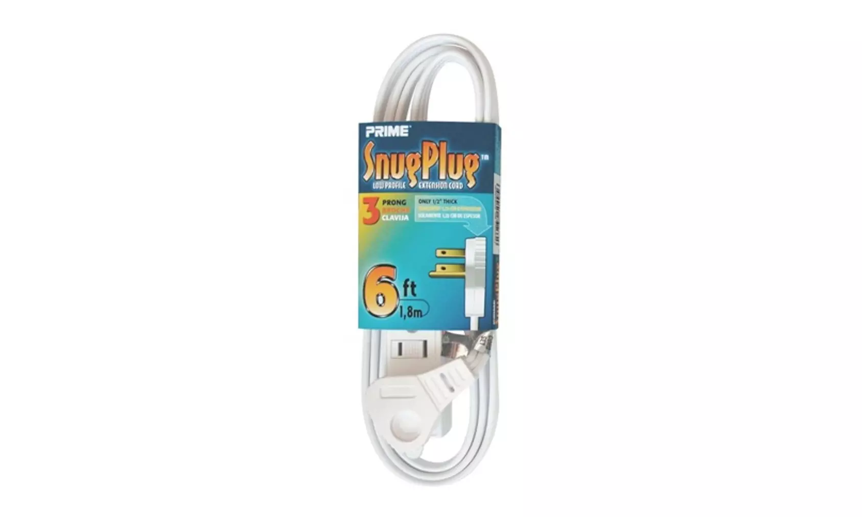 Prime Wire Snug Plug Low Profile Extension Cords - Second Medium