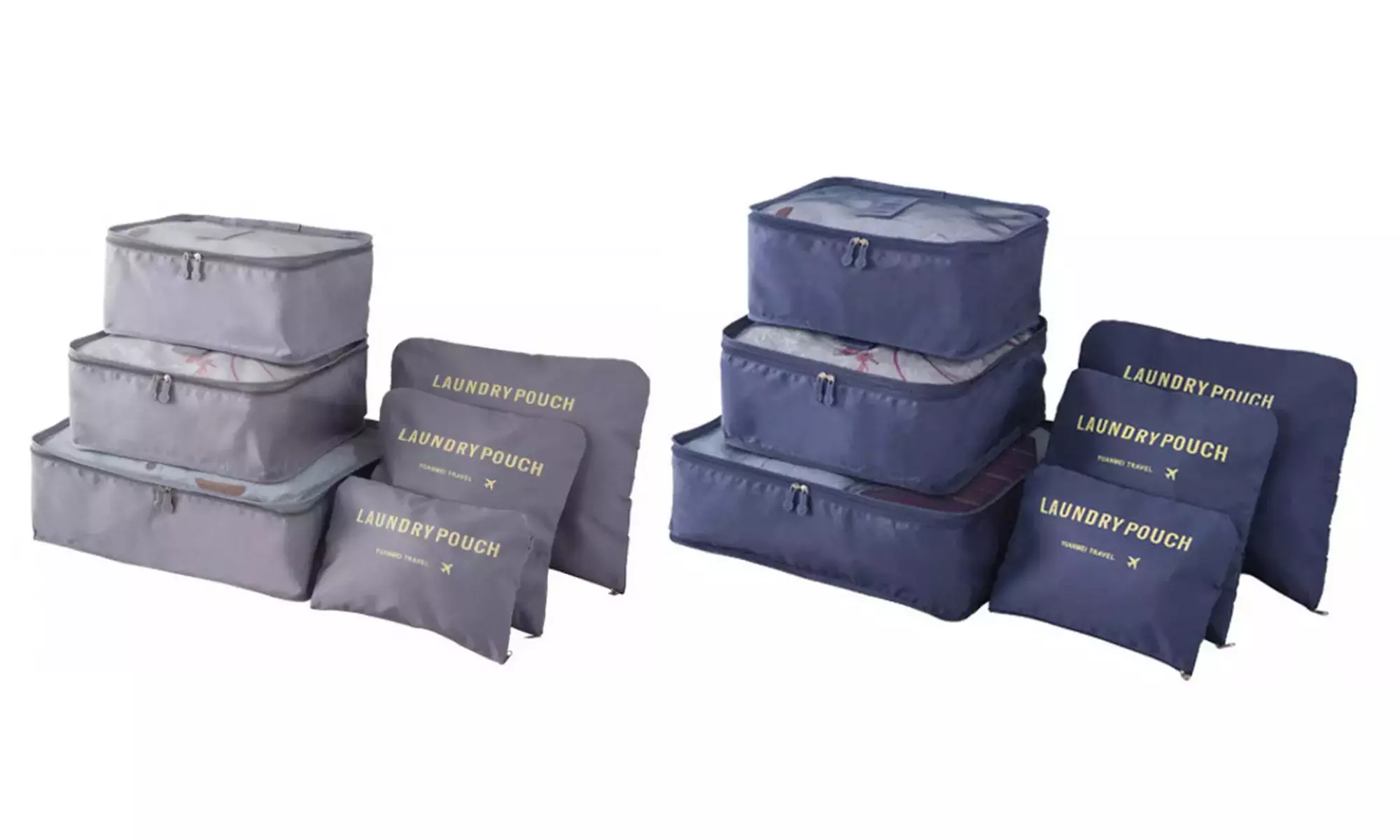 1x oder 2x 6er-Set Gepäck-Organizer