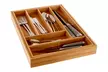 Small or Large Expandable Bamboo Cutlery Tray - Second Medium