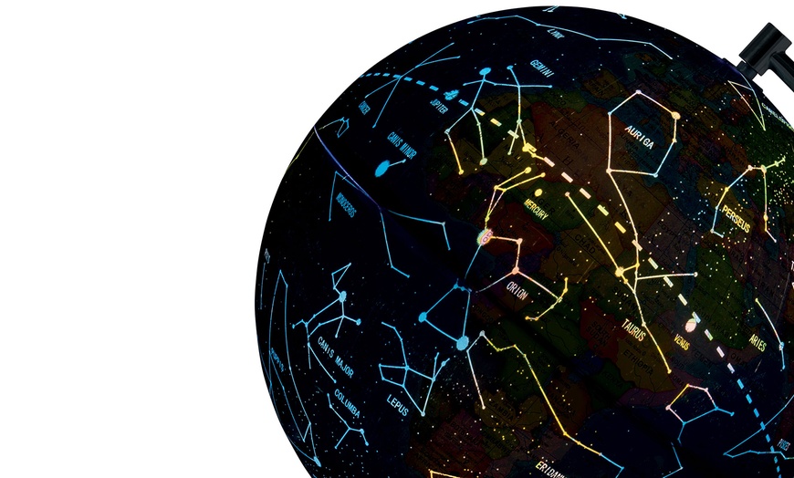 Image 6: llluminated Two-in-One Constellation Globe