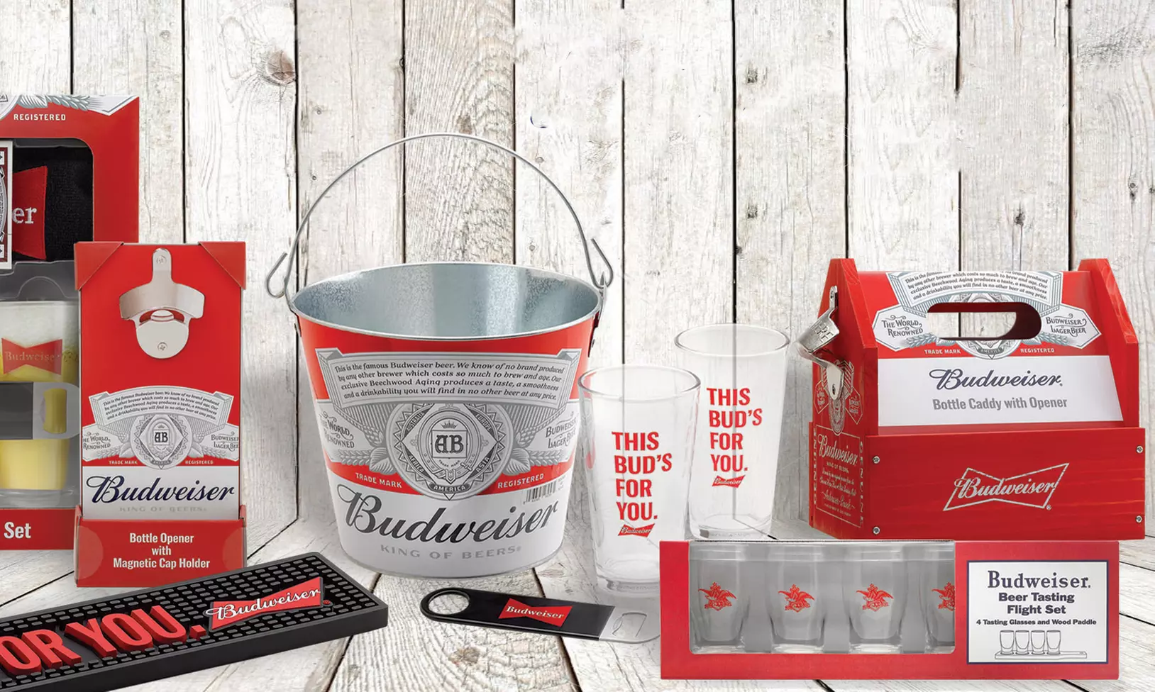 Budweiser Bar Gift Set. Multiple Options Available.  - Primary Image