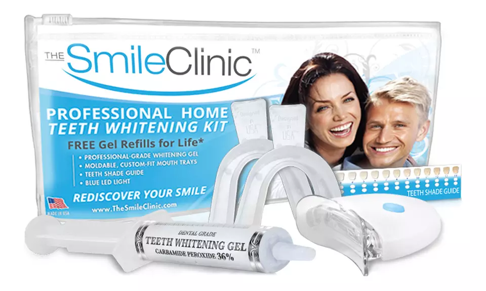 $19 for Take-Home Teeth Whitening Kit with Gel Refills for Life from The Smile Clinic ($123.99 Value) - Primary Image