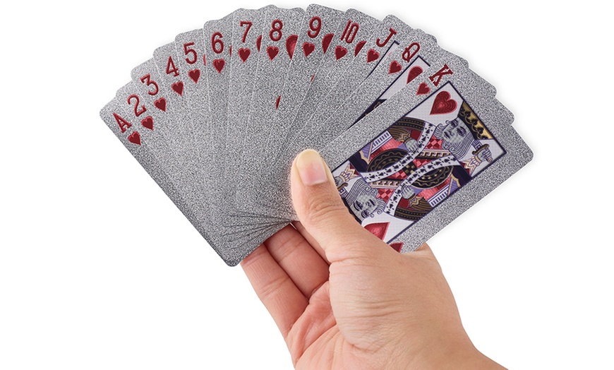 Image 6: Novelty Foil Playing Cards