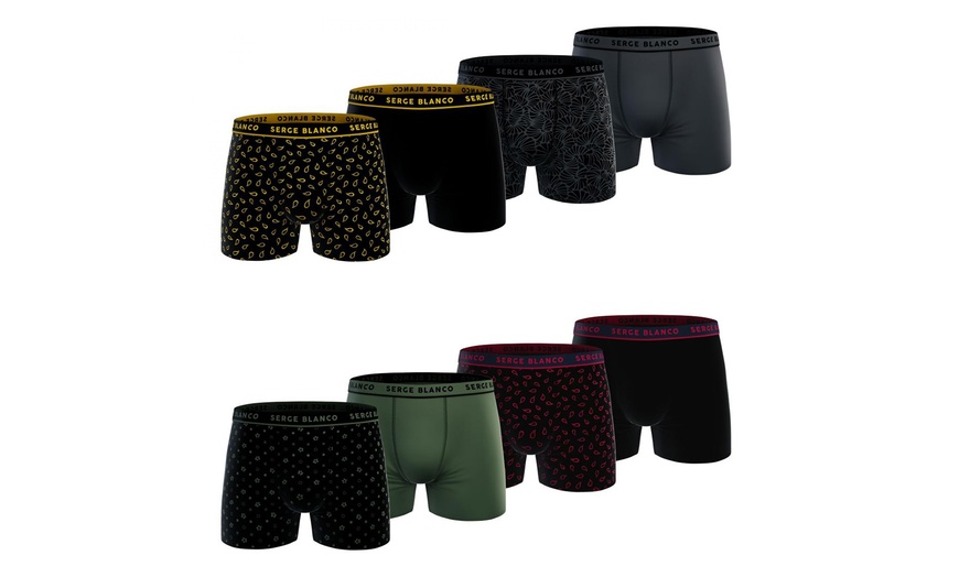 Image 5: Lots de 5, 6 ou 8 boxers en coton Serge Blanco pour homme