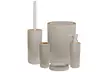 5-teiliges Badezimmeraccessoires-Set in Weiß, Grau, Beige, Schwarz - Image 7