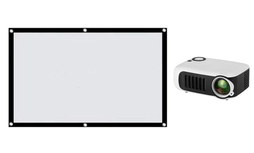 Image 8: A2000 Mini Home LCD Projector or Screen