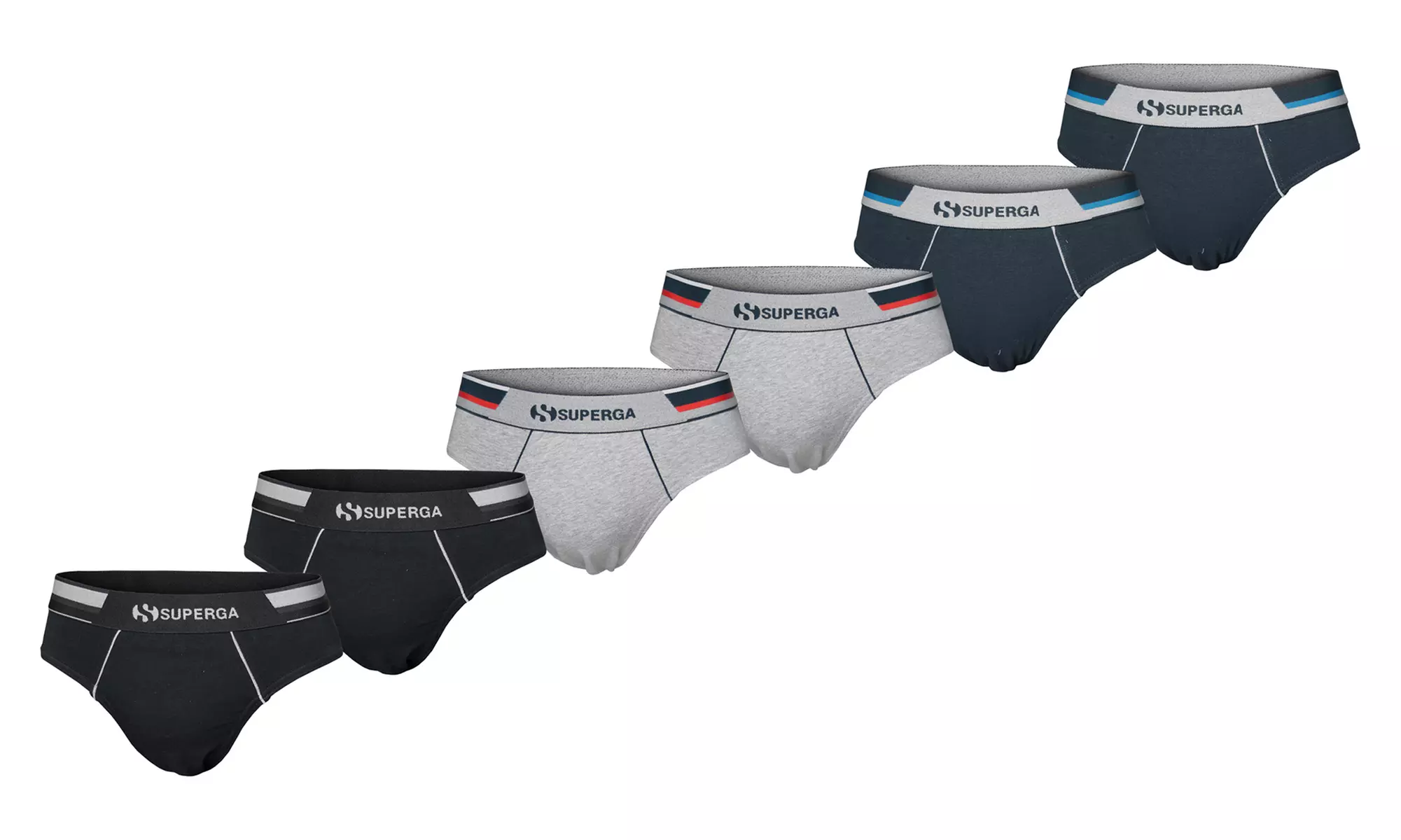 6 paia di slip o boxer Superga