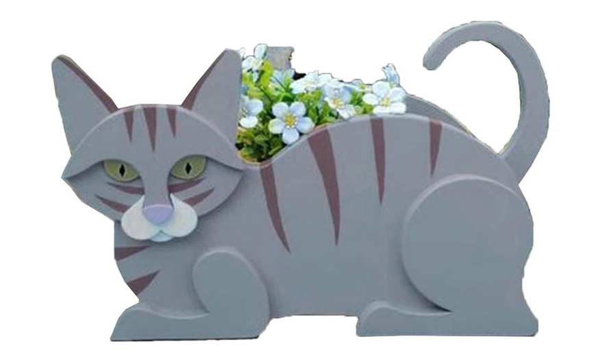 Image 8: Cat-Shaped Flower Pot Planter