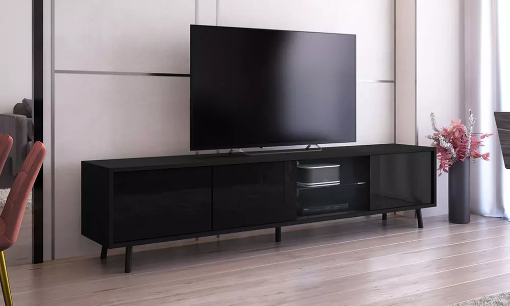 Meuble TV avec éclairage LED de la marque Selsey, livraison gratuite - Primary Image