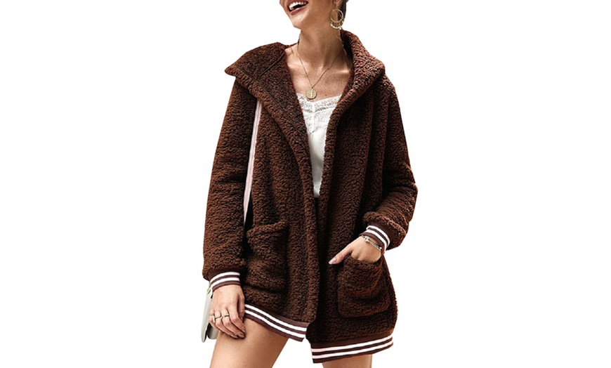 Image 15: Teddy Fleece Cardigan