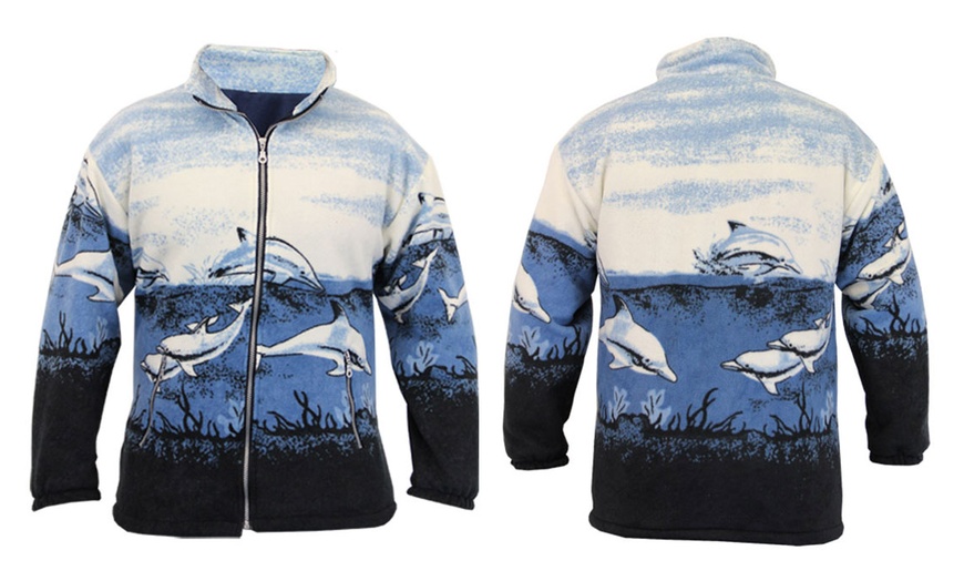 Image 2: Animal Fleece Printed Jacket