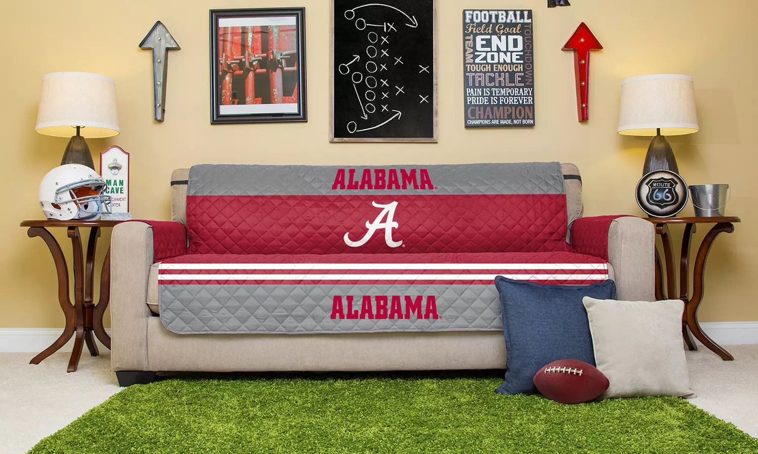 Pegasus Sports LLC NCAA Licensed Chair, Loveseat, Sofa, or Recliner Furniture Protector - Primary Image