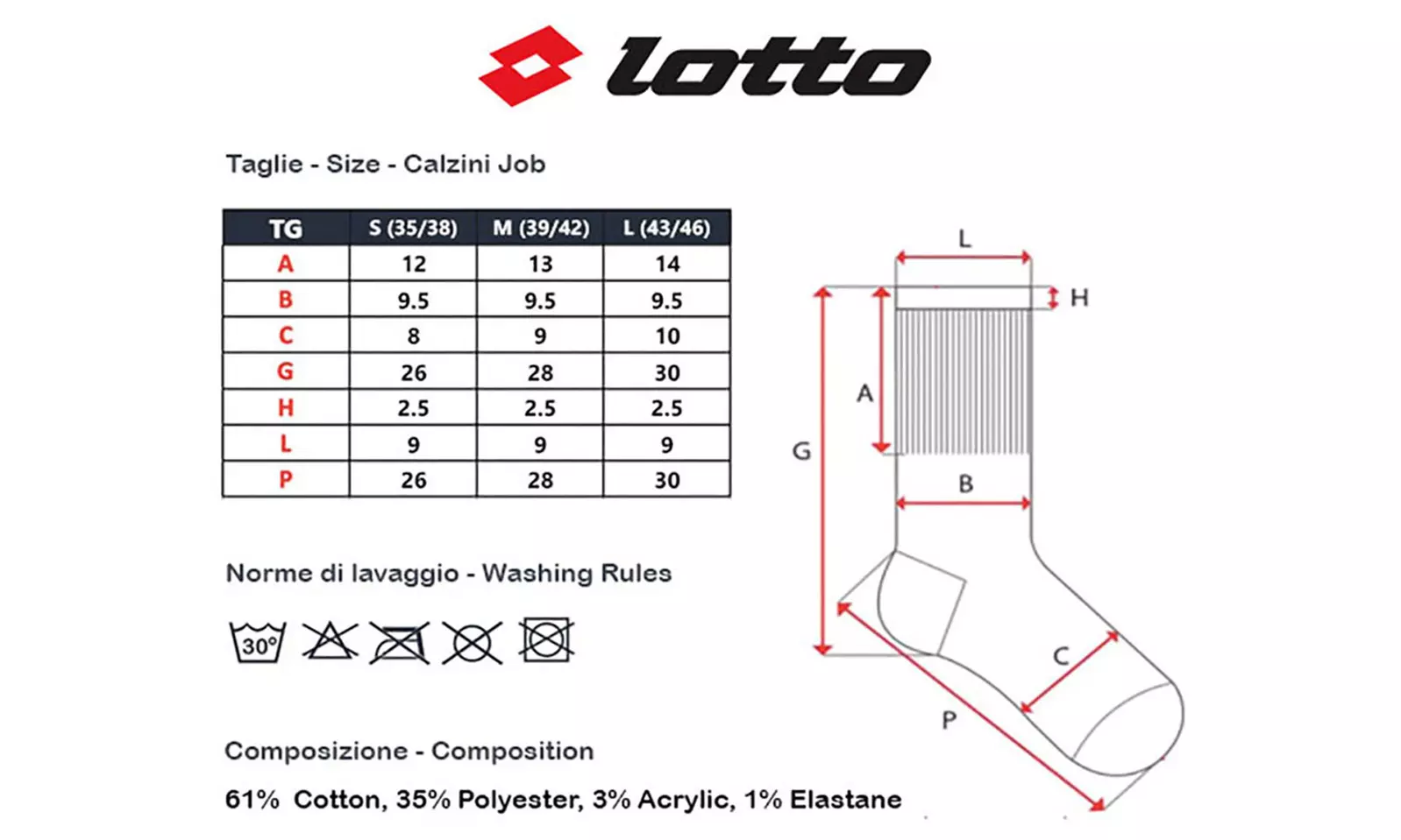 9, 12 o 15 paia di calze da uomo Lotto