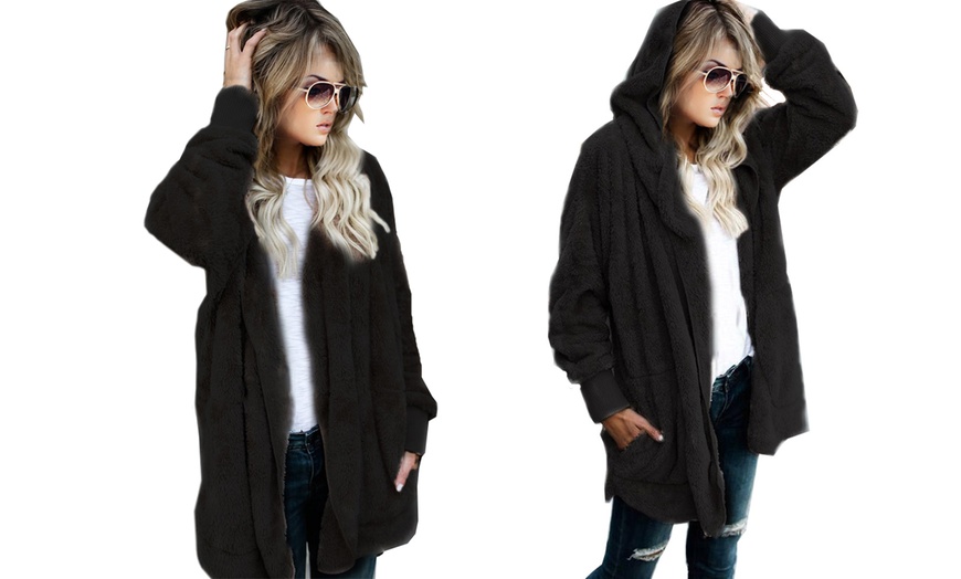 Image 5: Women's Teddy-Hooded Jacket