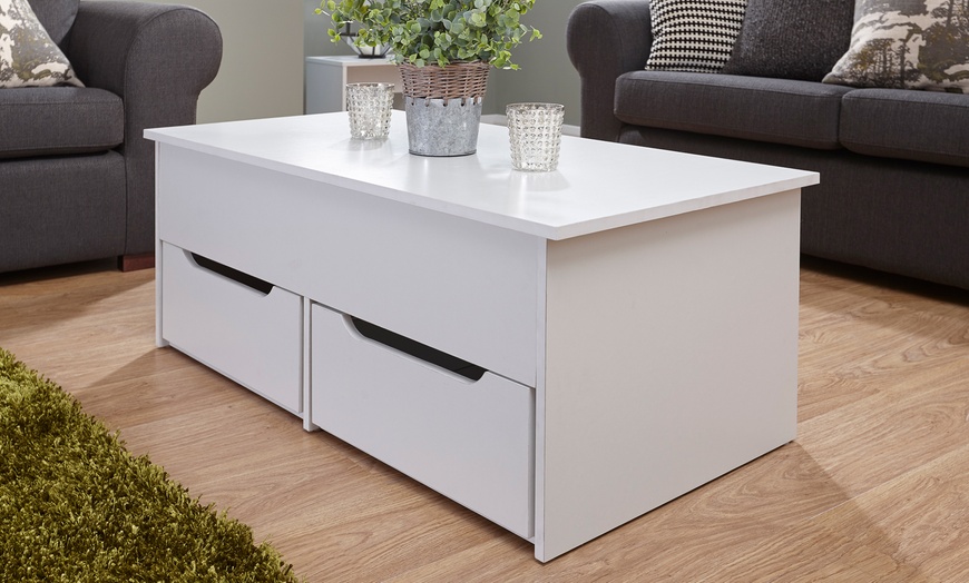 Image 4: Ultimate Storage Lift-Top Table