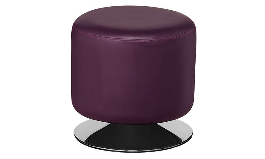 Image 4: Cylinder Padded Stool