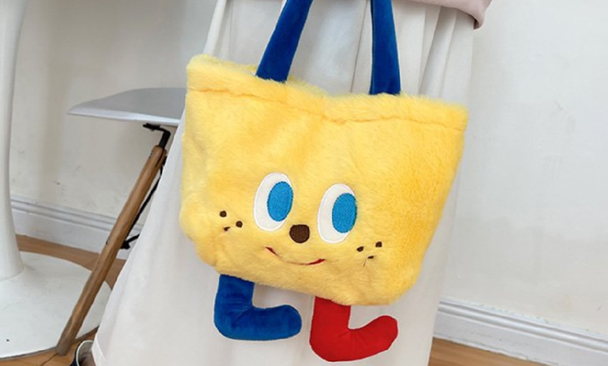 Image 15: Plush Mini Tote Bag