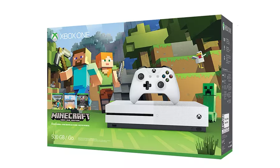 Xbox One S 500GB Console with Minecraft Bundle - Second Medium