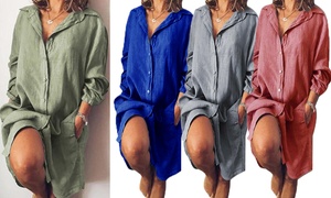 100% Cotton Shirt Dress