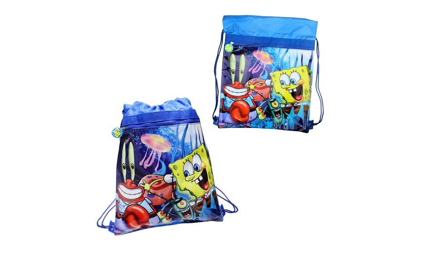 Image 6: Spongebob Backpack Set