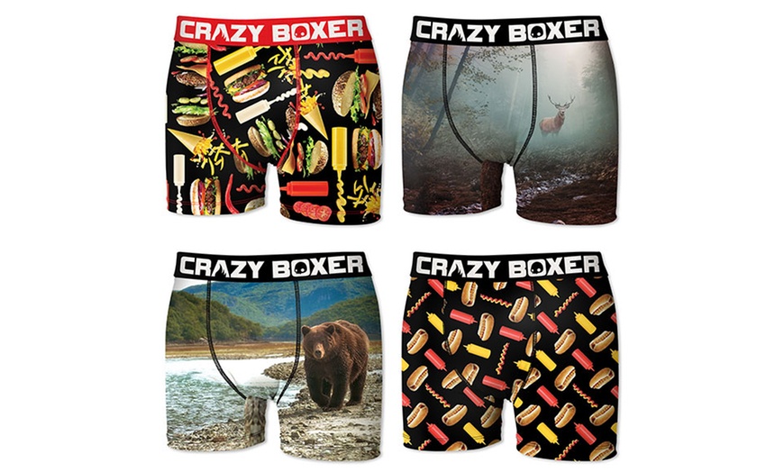 Image 1: Crazy Boxer 4-Pack Boxers 