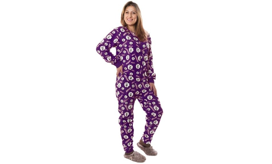 Image 2: Women's Fleece Onesie