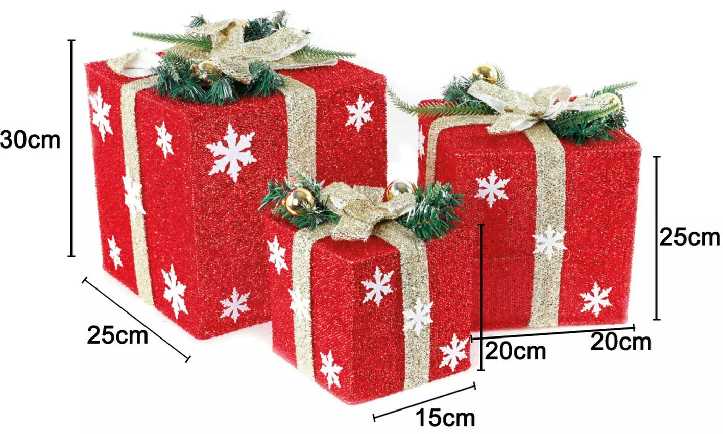 Decorazioni Natalizie luminose da mettere sotto l'albero, Natale, led