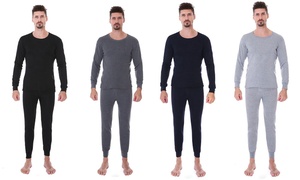 Fleece-Lined Thermal Underwear Set