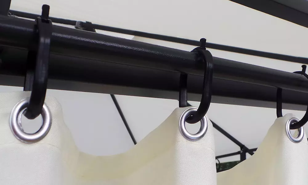 Swing&Harmonie LED-Pavillon Minzo mit LED-Solar-Beleuchtung