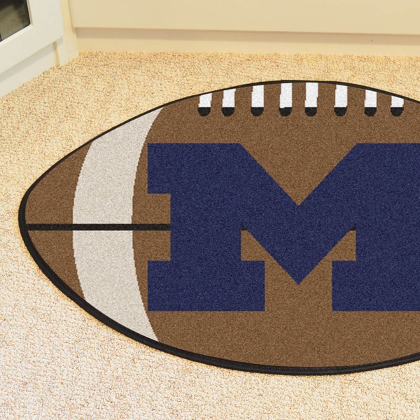35 Ncaa West Virginia Mountaineers Chromo Jet Printed Football Shape