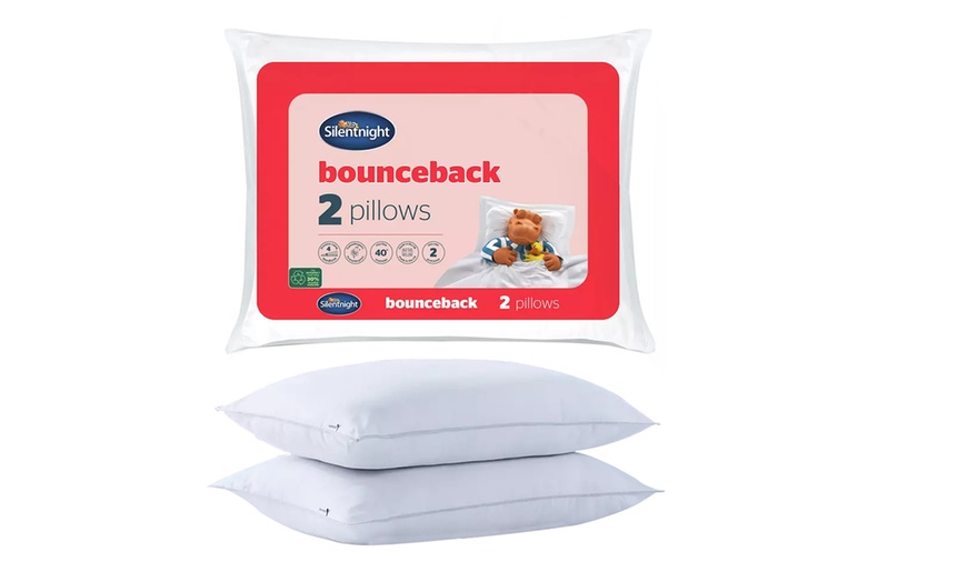 Image 2: Silentnight Bounceback Medium Firm Pillows - 2 Pack
