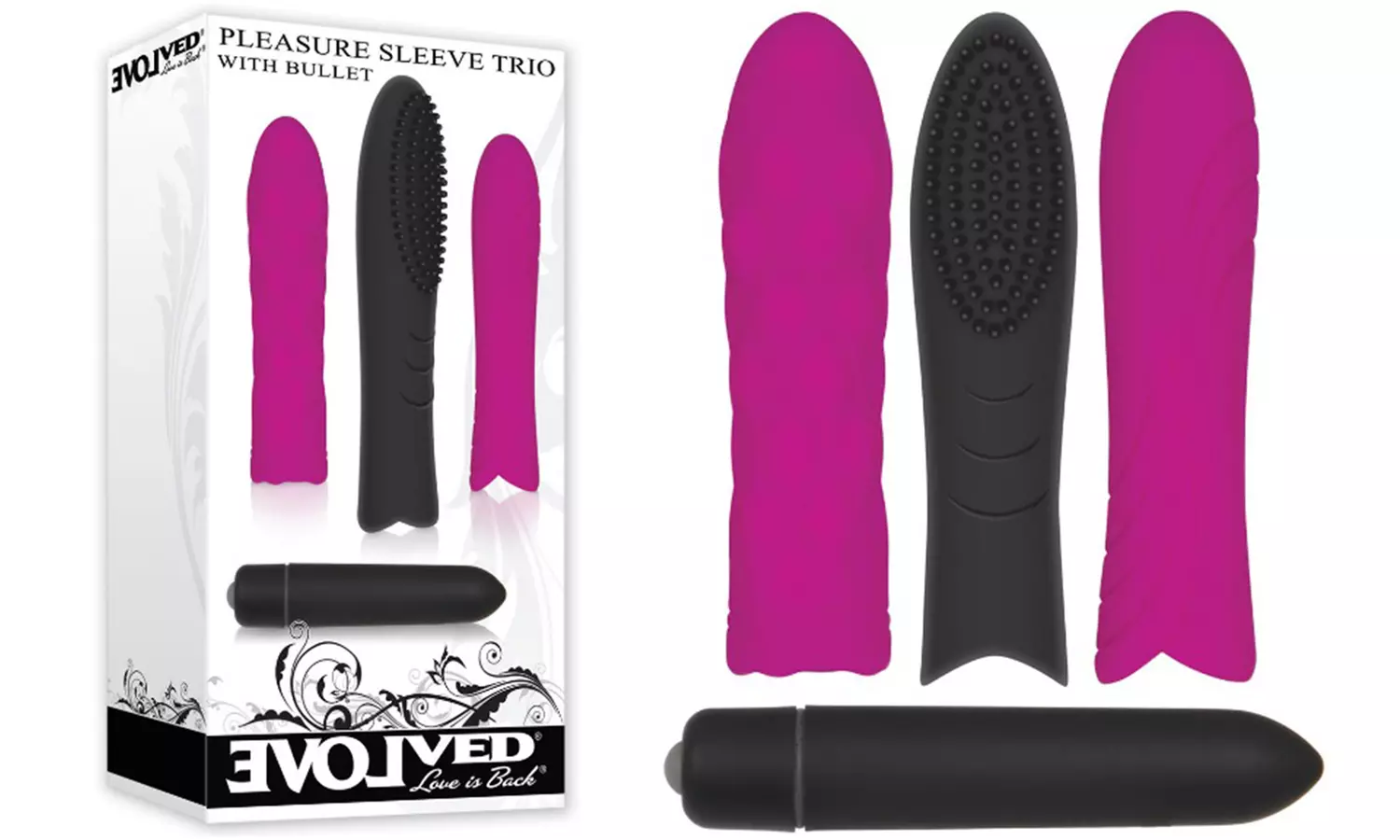 Evolved Bullet Vibe with Interchangeable Sleeve Trio Kit - Primary Image