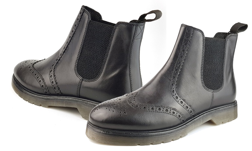 Image 2: Frank James Leather Boots