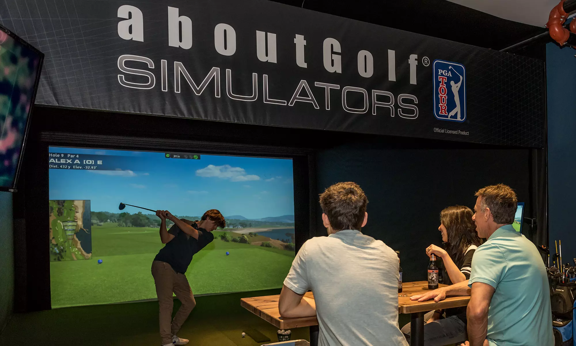 One-Hour Golf Simulator Access for Up to Four People at Greens Indoor Golf & Cafe (Up to 40% Off) - Primary Image