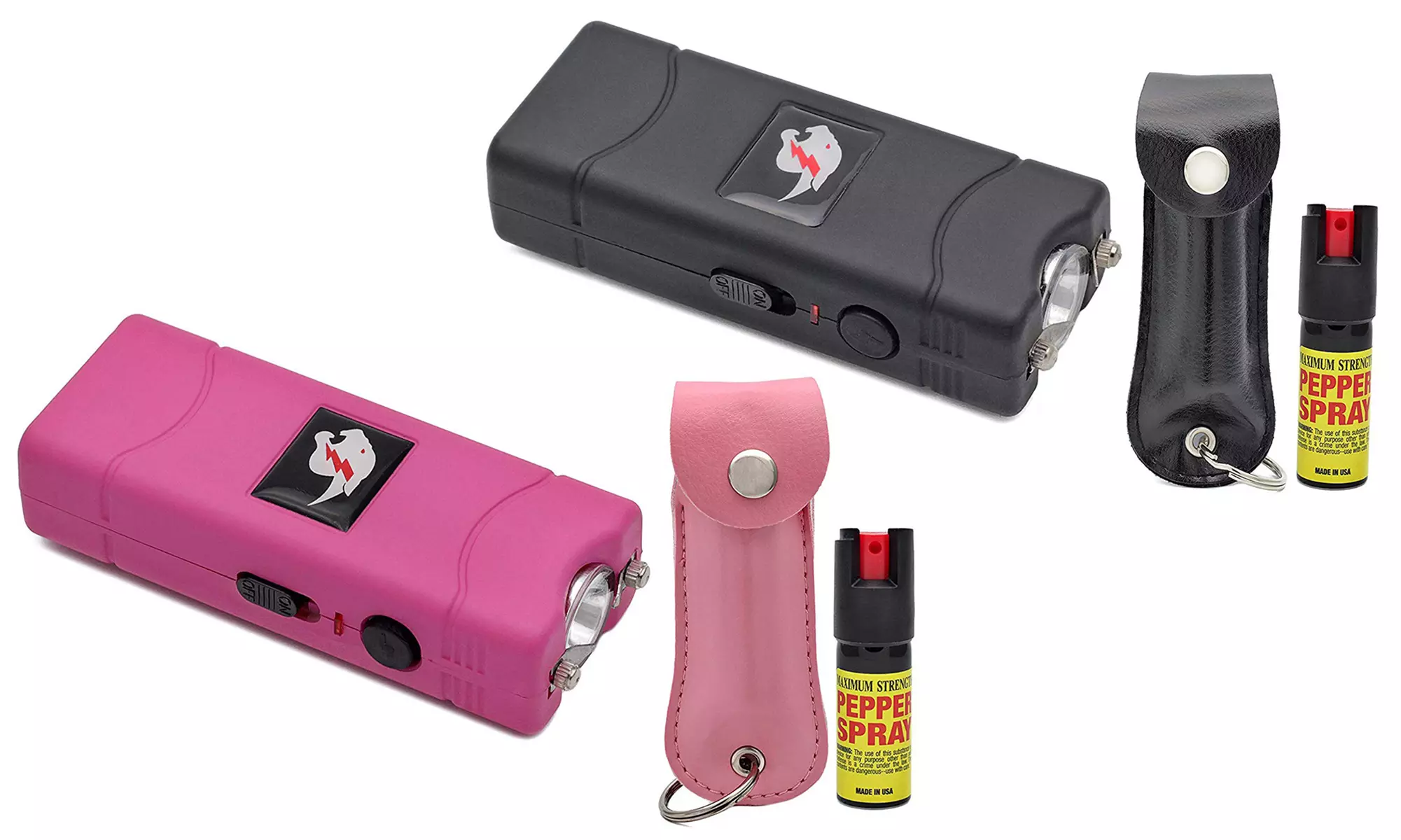 Self Defense Stun Gun and Pepper Spray Combo (Assorted Colors) - Primary Image