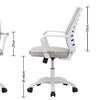 Image 8: Ergonomic Office Chair, Sleek Design with Adjustable Height