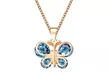 18K Gold Plated Crystal Butterfly Pendants by Glam Kidz - Image 4