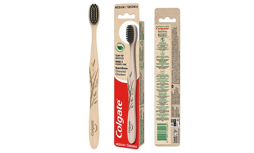 Image 1: Up to Six Colgate Bamboo Medium Toothbrushes