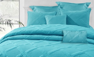 Seven-Piece Air Cloud Bamboo Blend Matelassé Comforter Set 