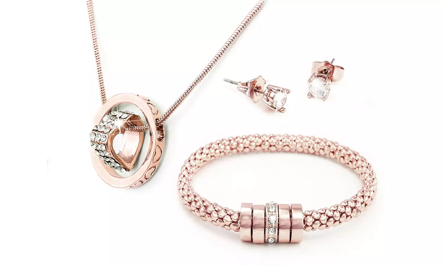 1 of 2 sieradensets 'Mia' versierd met Swarovski®-kristallen