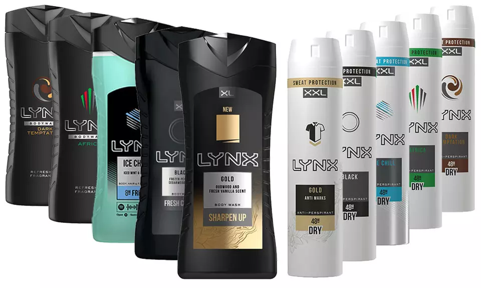 Lynx Three Shower Gels and Three Antiperspirants Sets - Primary Image