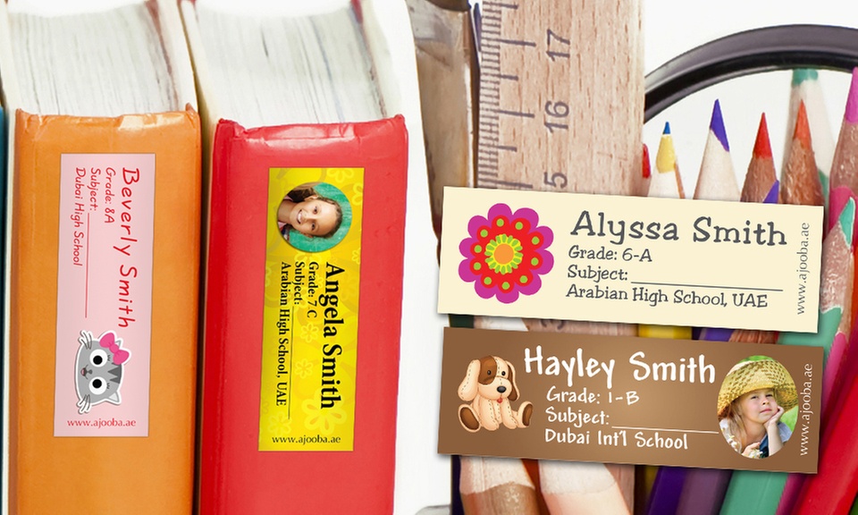 144 Personalised Book Labels