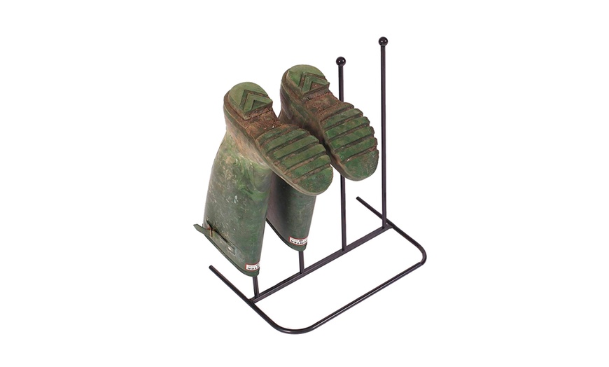 Image 4: Two- or Four-Pair Metal Boot Stands