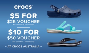 Crocs $25 or $50 Online Credit 