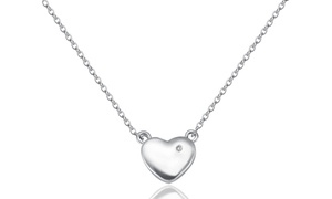 Natural Diamond Heart Pendant