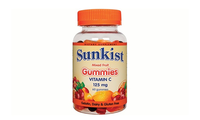 Sunkist Vitamin C Gummies (60Count) Groupon